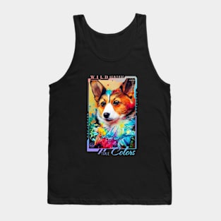 Corgi Dog Pet Cute Adorable Animal Compagnon Tank Top